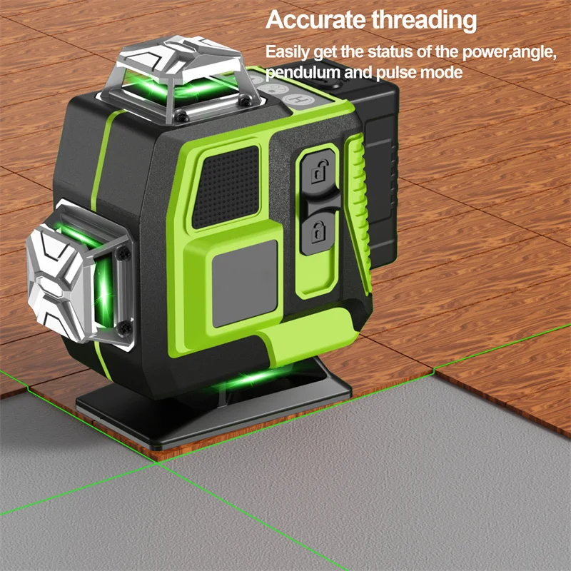 16 Lines 4D Green Line 360 Laser Level Self Leveling Horizontal And Vertical Super Powerful Green Beam Laser Level Measure Tools