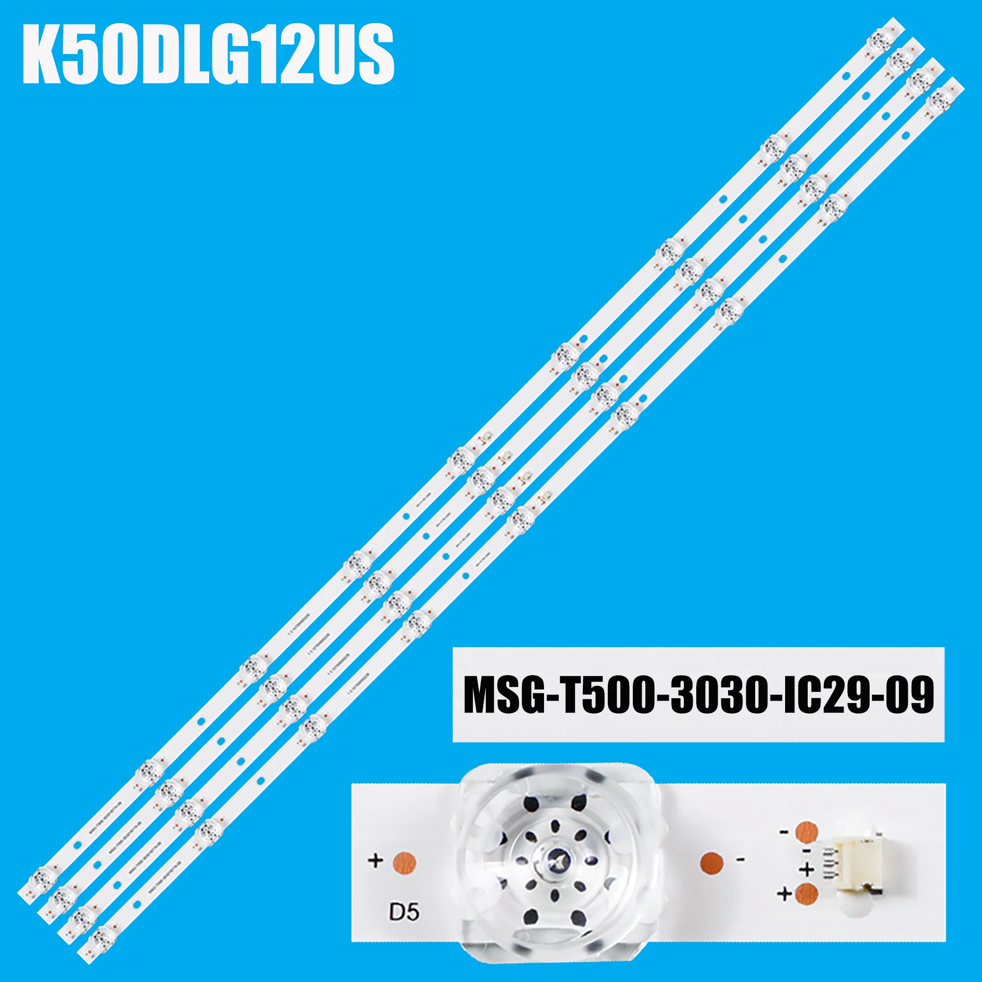 LED Backlight Strip For 50UM3BS AK50H1485 K50DLG12US MSG-T500-3030-IC29-09 MSG-T500-303018774-09 MSG-T500-F1-3030-026-09