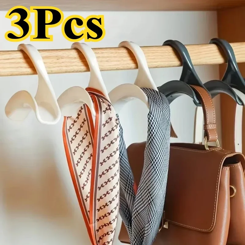

3Pcs Bag Hanger Hooks Purse Hooks Handbag Hanger Hat Scarf Storage Rack Closet Hook Storage Hangers