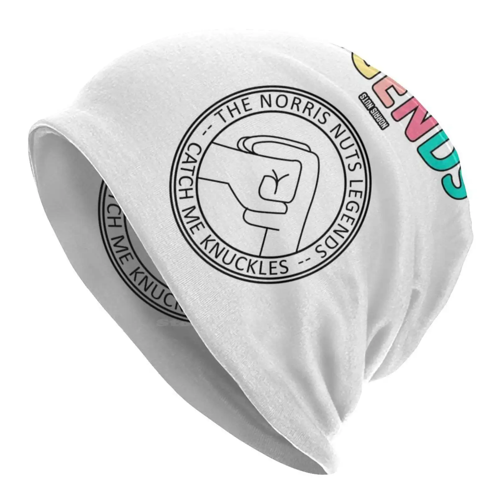 Norris Nuts Legends-Catch Me Knuckles Knitted Hat Warm Beanie Outdoor Caps Norris Nuts Youtube Kids Pop Pastels Legends Meme