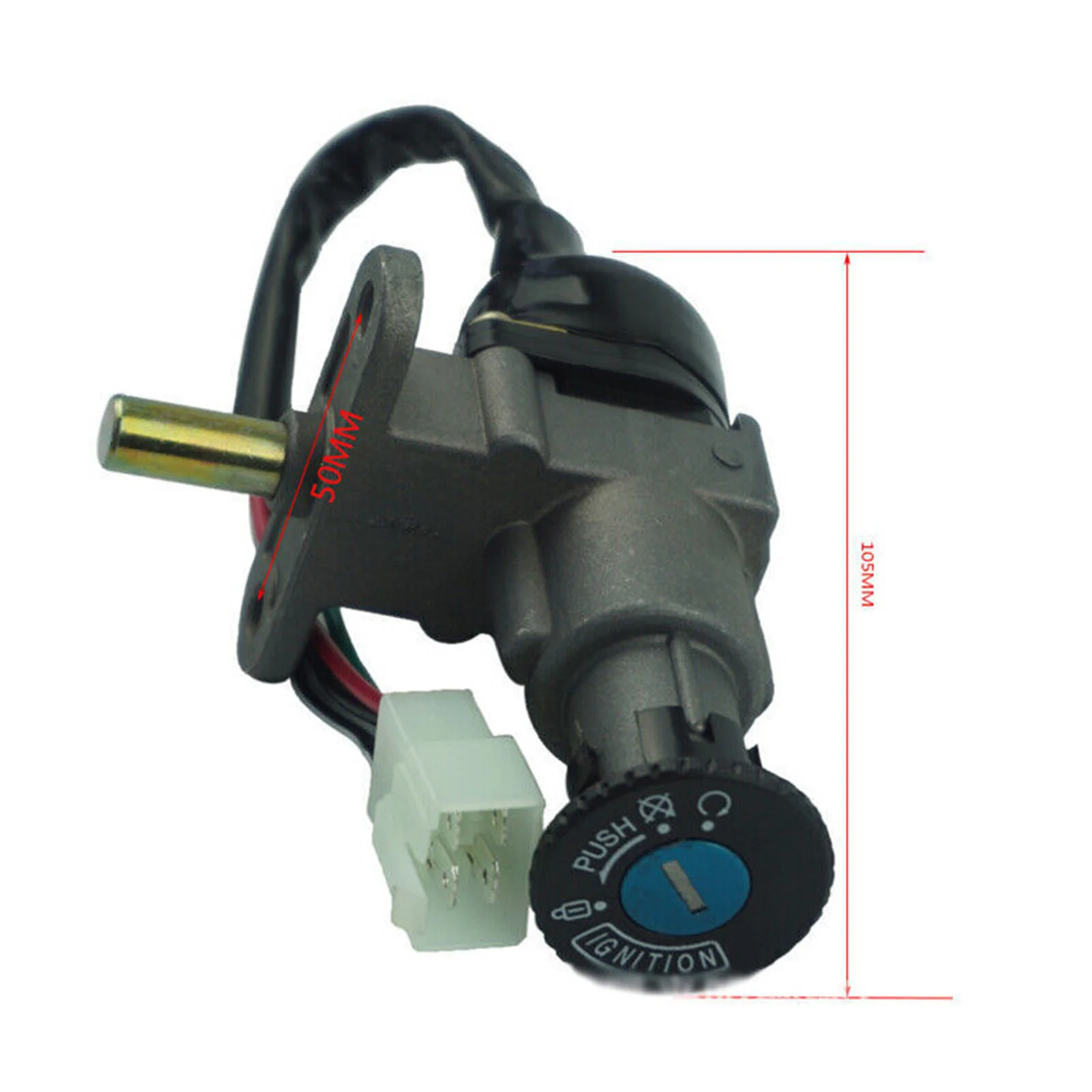 Motorcycle Universal Modified Motorcycle Fuel Gas Cap Ignition Switch Lock Key Set Ignition Switch Lock GY650 125 Scooter Parts