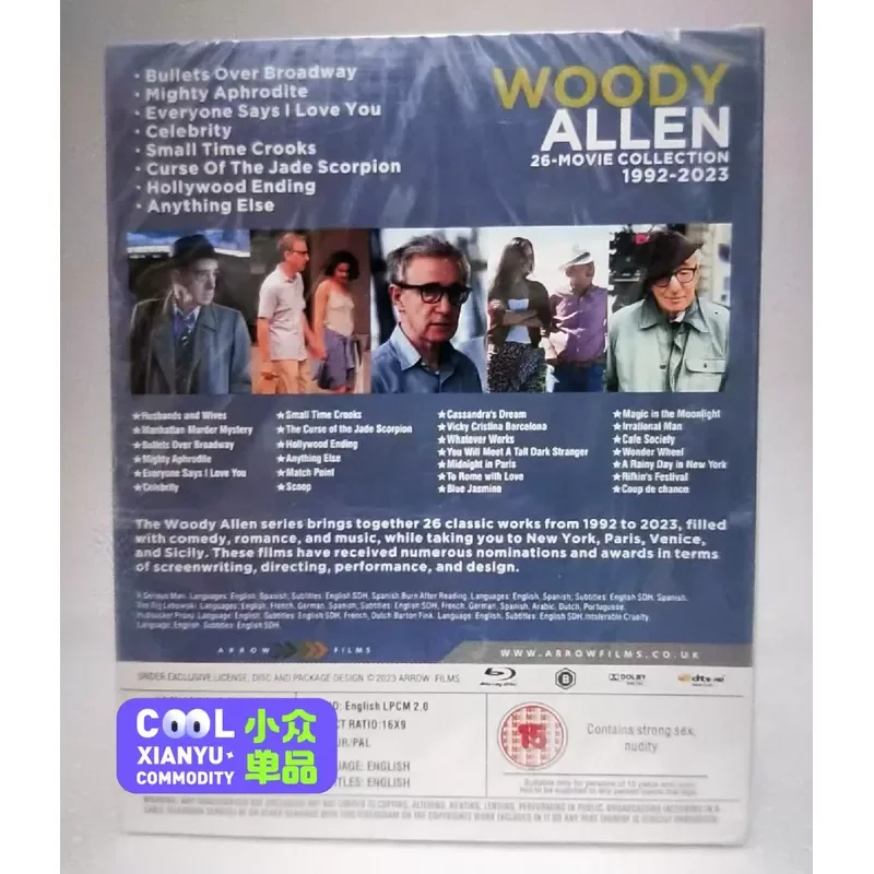 Free Shipping Idle Blu Ray Exquisite Set Woody Allen 1992 to 2023 Collection of 26 Works