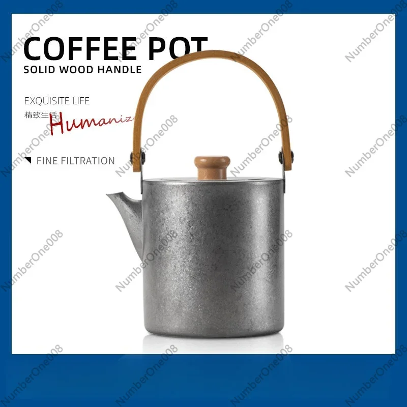 450ml Japanese Style Stainless Steel Teapot 304 Tea Kettle with Infuser for Home Use
