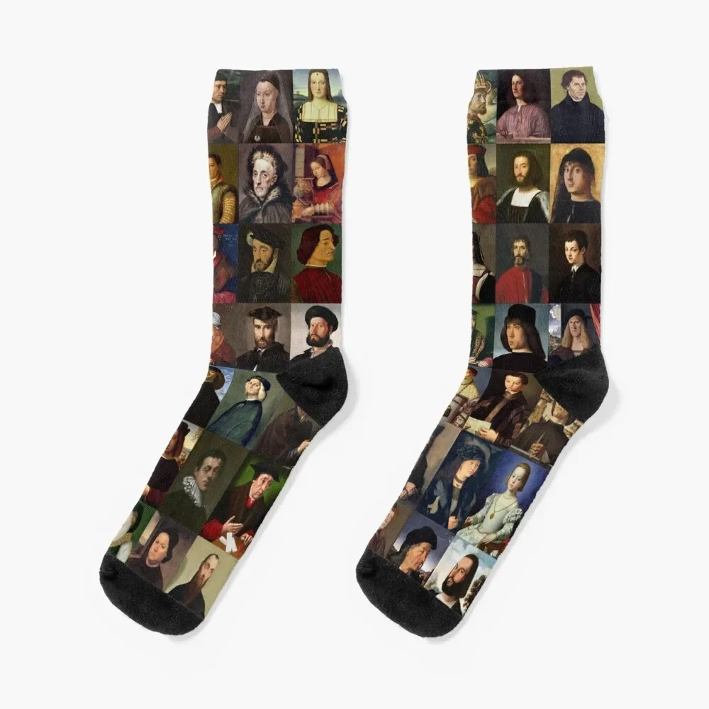 Renaissance Faces Socks luxe football Women's Socks Men's