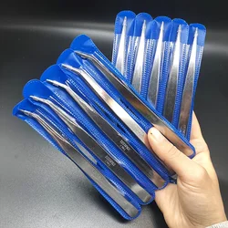 5pcs  stainless steel tweezers for edge stitching threading tongs for industrial-grade sewing tool point elbow repair tongs