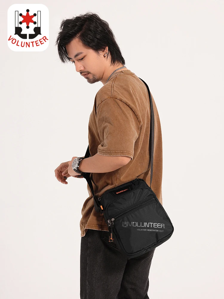 Voltunteer Shoulder Bags for Men 2023 New Waterproof Oxford Fashion Commuter Casual Outdoor Multi-pocket Cross-body Bags 1802-11