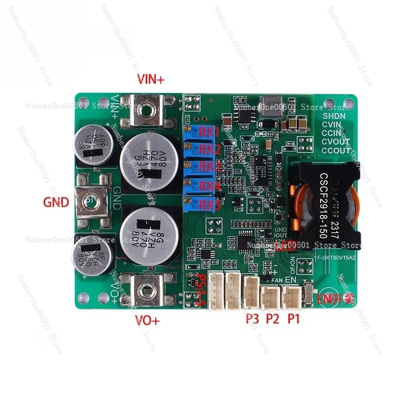 

DC-DC automatic buck-boost module adjustable DC solar panel battery charging regulation high power