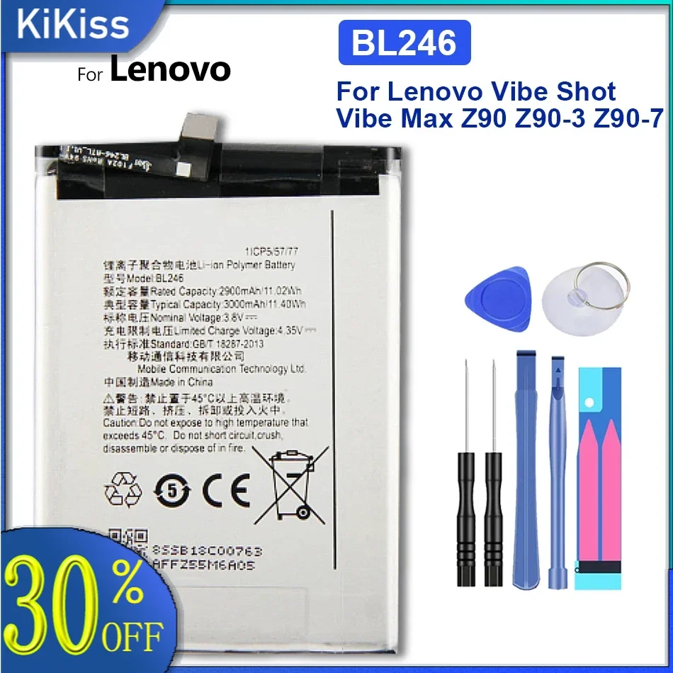 Z90 BL246 для Lenovo Vibe Shot аккумулятор Z90A40 Z90-7 3000 мАч BL 246