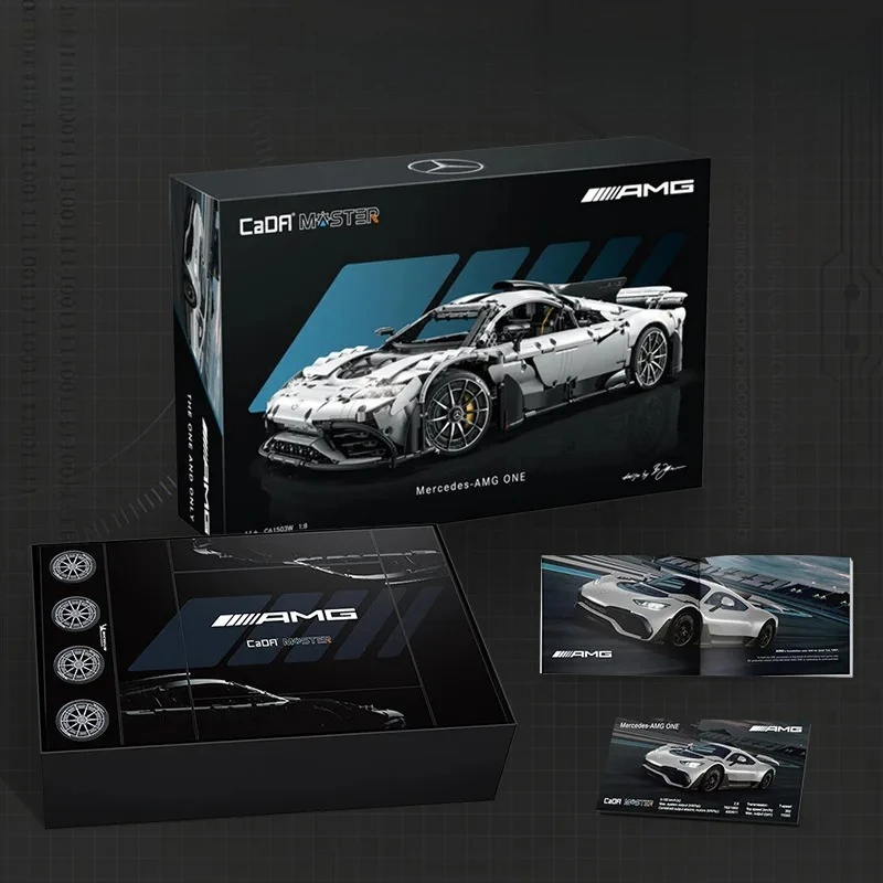 Cada MOC-C61503 coche deportivo técnico Hypercar AMG con bloques de construcción de Motor vehículo de velocidad ladrillos educativos juguete regalo de Navidad
