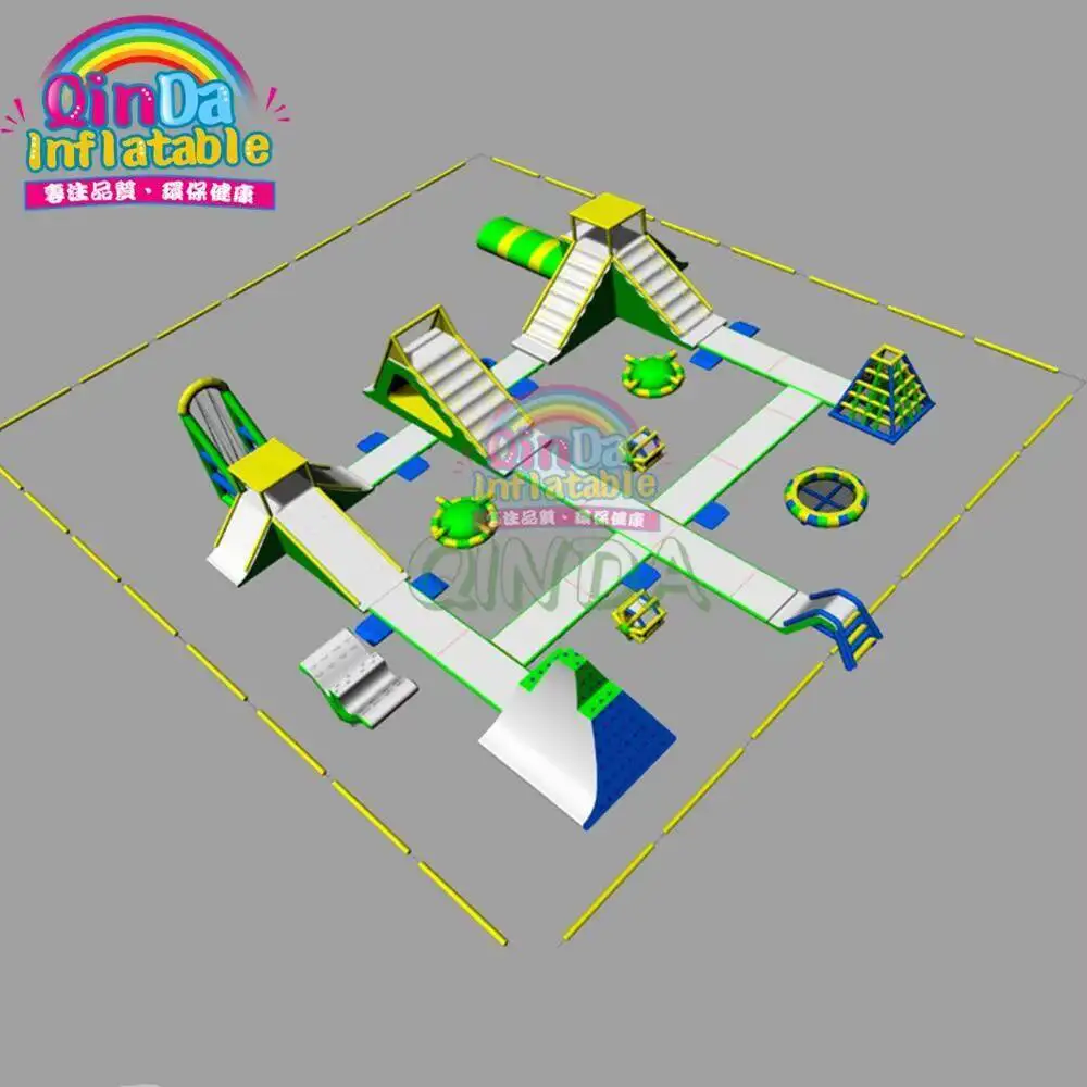 Quality High Water Amusement Park Water Inflatable Floating Aqua Park