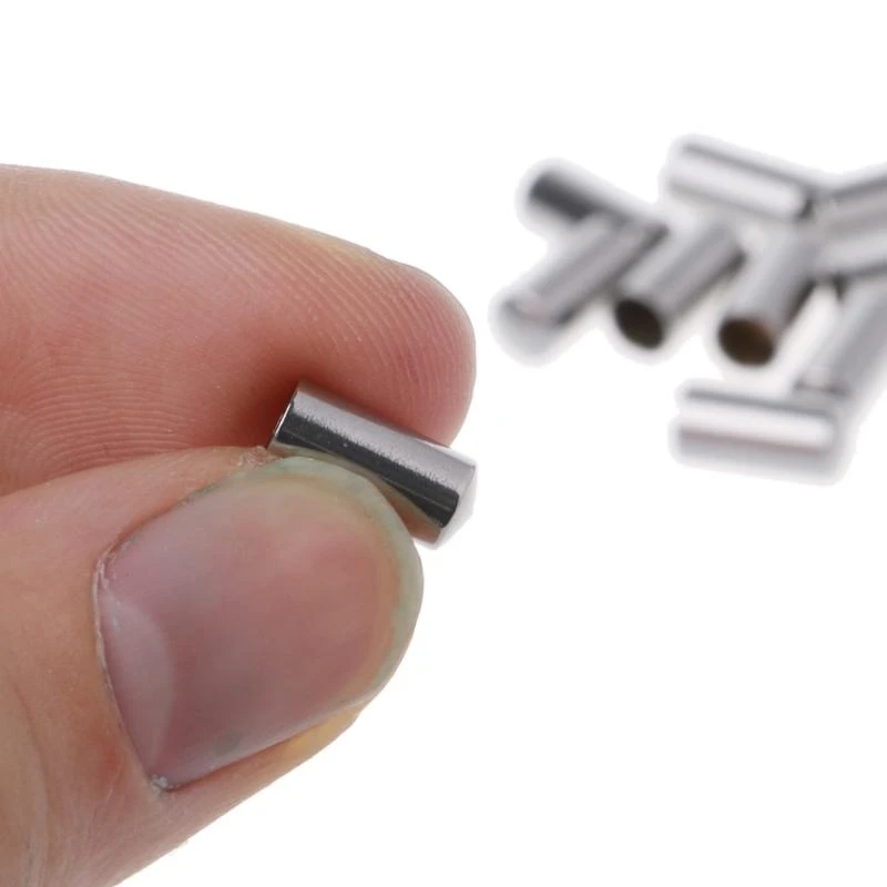 E15E 10Pcs Necklace/Bracelet Leather Cord End Buckle Jewelry Making End Cap Rustproof