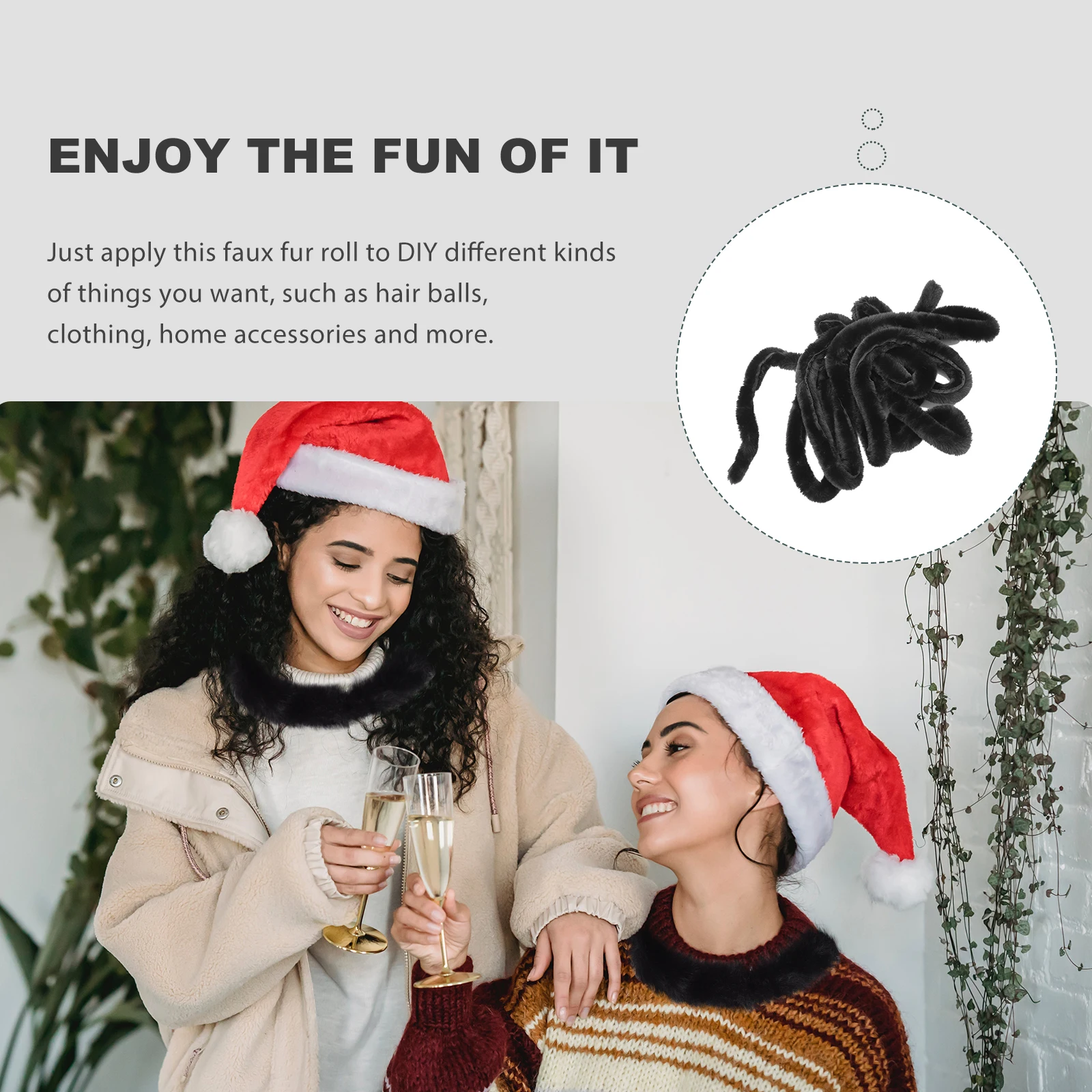 

1pc Faux Trim 5M Long Artificial Ribbon Diy Christmas Tree Decor Han Fu Fake Chinese Style Hat White Trim Xmas Craft Supply