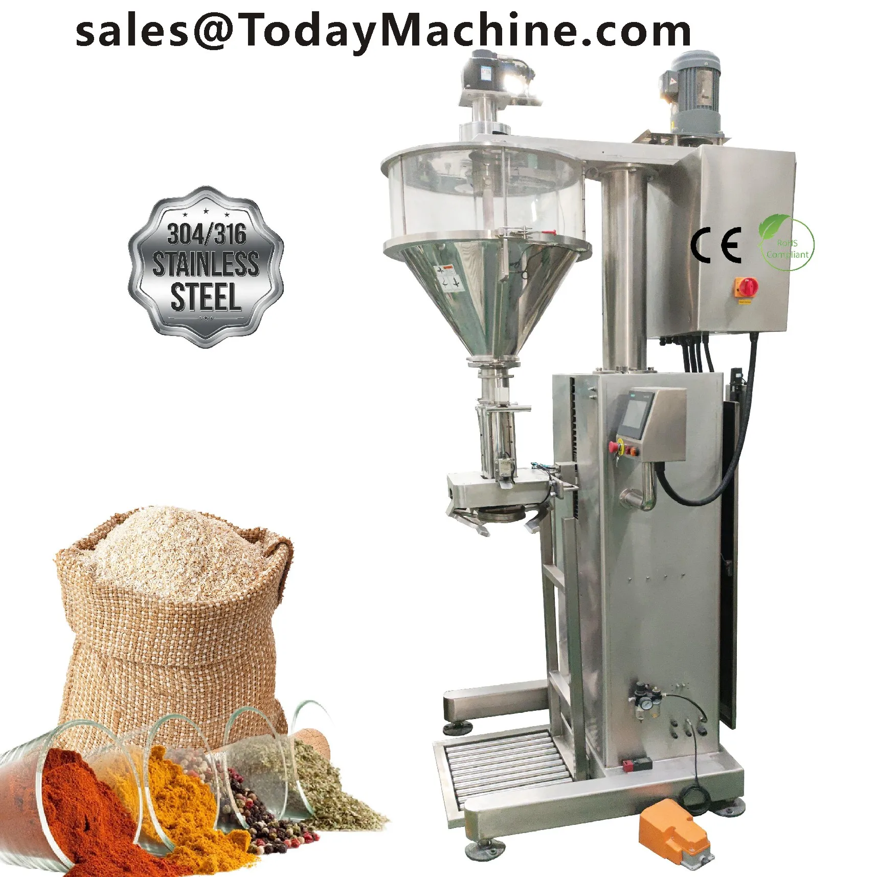 Electric Fully Automatic Plastic Powder Filling Equipment for Food Industry for Various Powder Bags/Stand-up