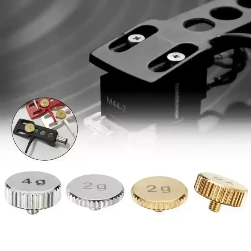 Vinyl Record Player, Head Stylus Weighter, Head Bracket Booster, Needle Pressure Adjustment, Gold-plated Material