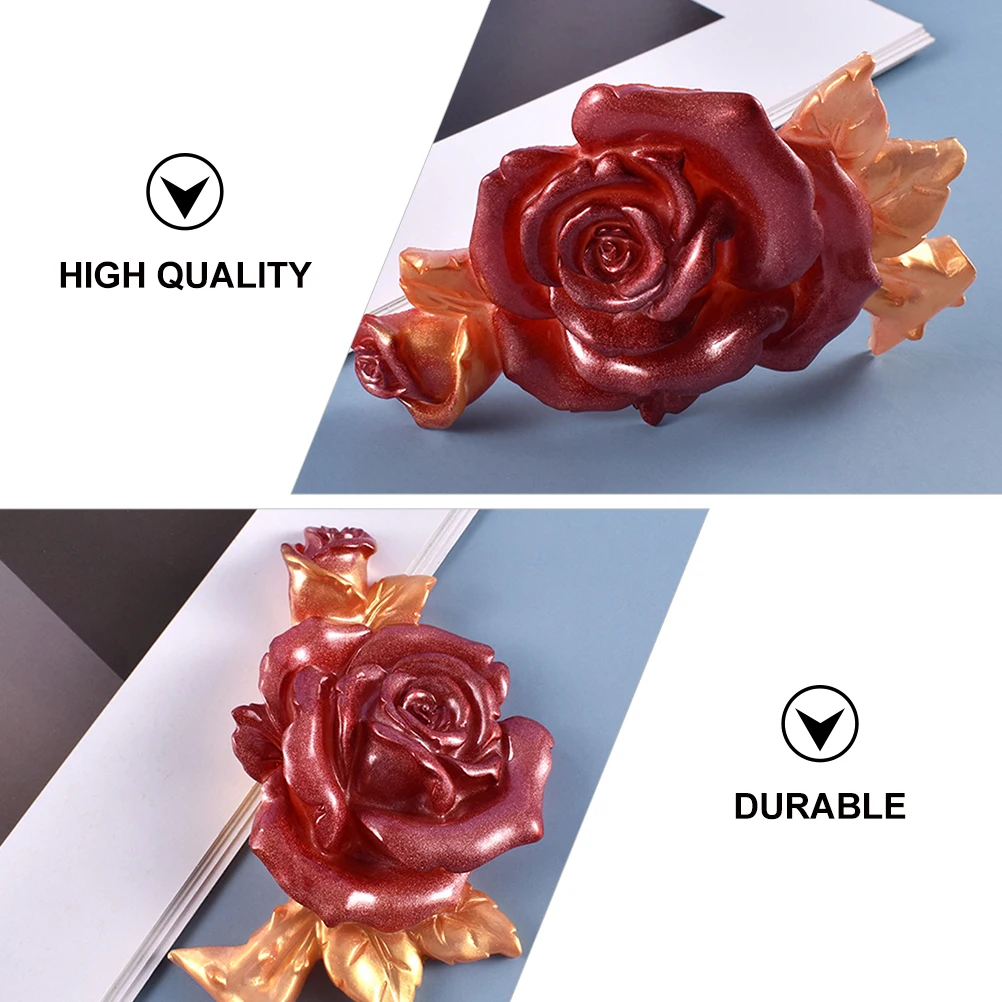 

Rose Silicone Mold for DIY Crystal Epoxy Jewelry 1 Rose Flower Design Non Stick Easy Separate Clean Handicraft Gifts nament Tray