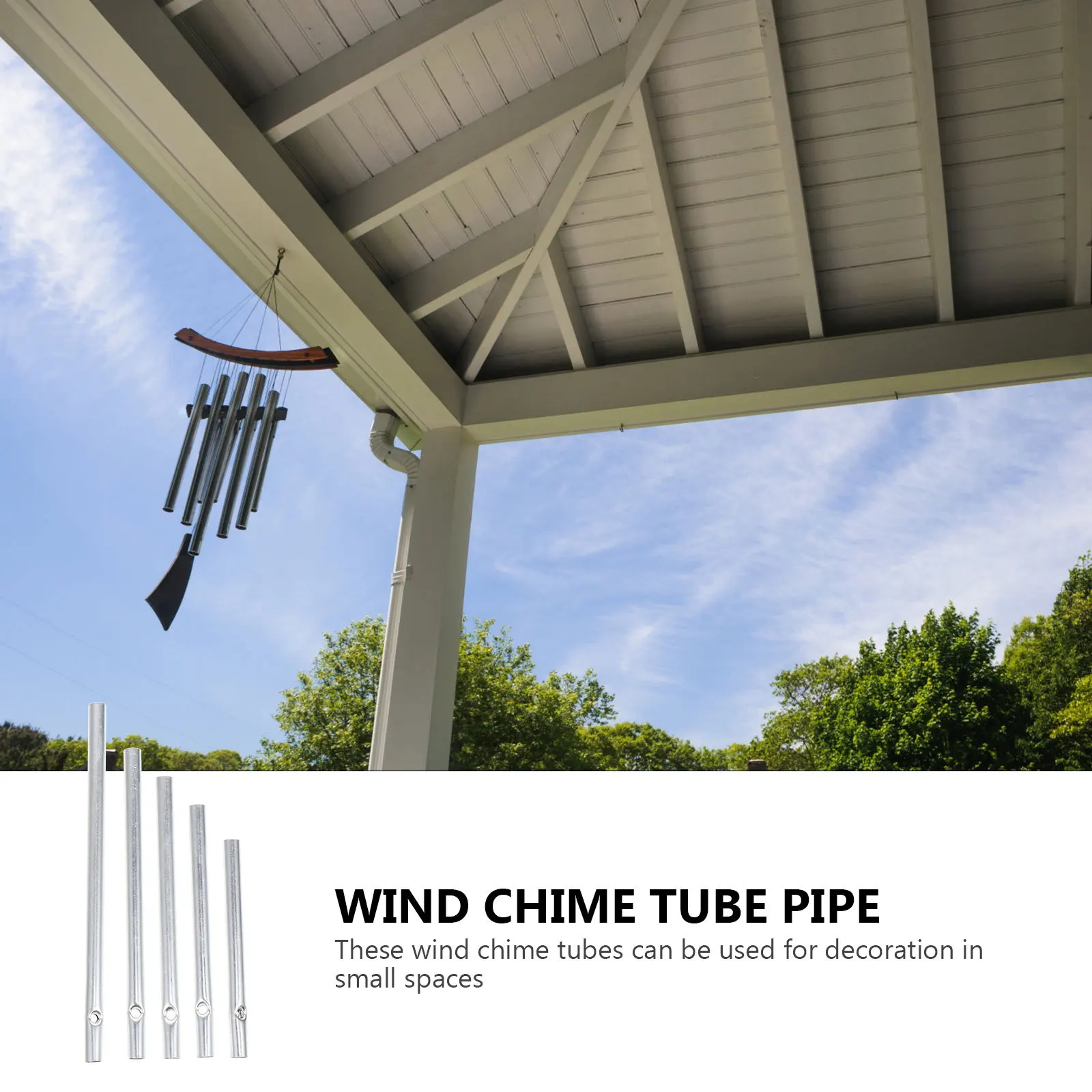 

25Pcs 70-115mm Aluminum Wind Chime Tubes Pre-Drilled for Convenient Use in Small Spaces Wind Chime Tube Household Wind-Bell