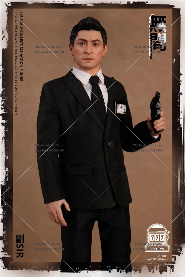 777TOYS FT013 1/6 Male Soldier Infernal Affairs Andy Lau Intelligence Division Inspector Full Set 12inch Action Figure Model