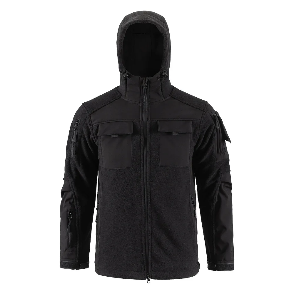 Chaqueta de forro polar de retazos para hombre, chaquetas acolchadas cálidas para deportes al aire libre, montañismo, novedad de 2024