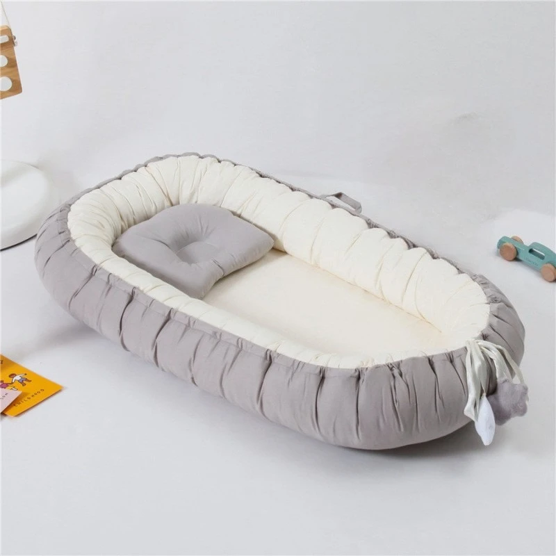 Baby Bio Bett Wickelauflage Babykissen Reisebett Faltbar Zerlegbar und Waschbar