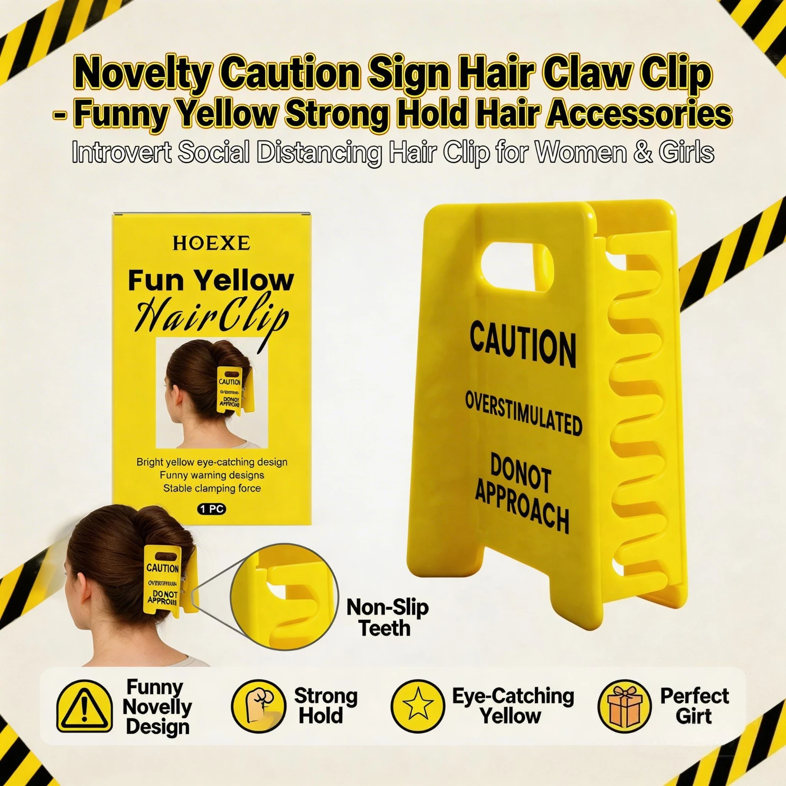 

Ярко-желтые заколки для волос: модные пластиковые аксессуары для укладки, легкие, удобные, для повседневного использования, для вечеринок, стильный подарок