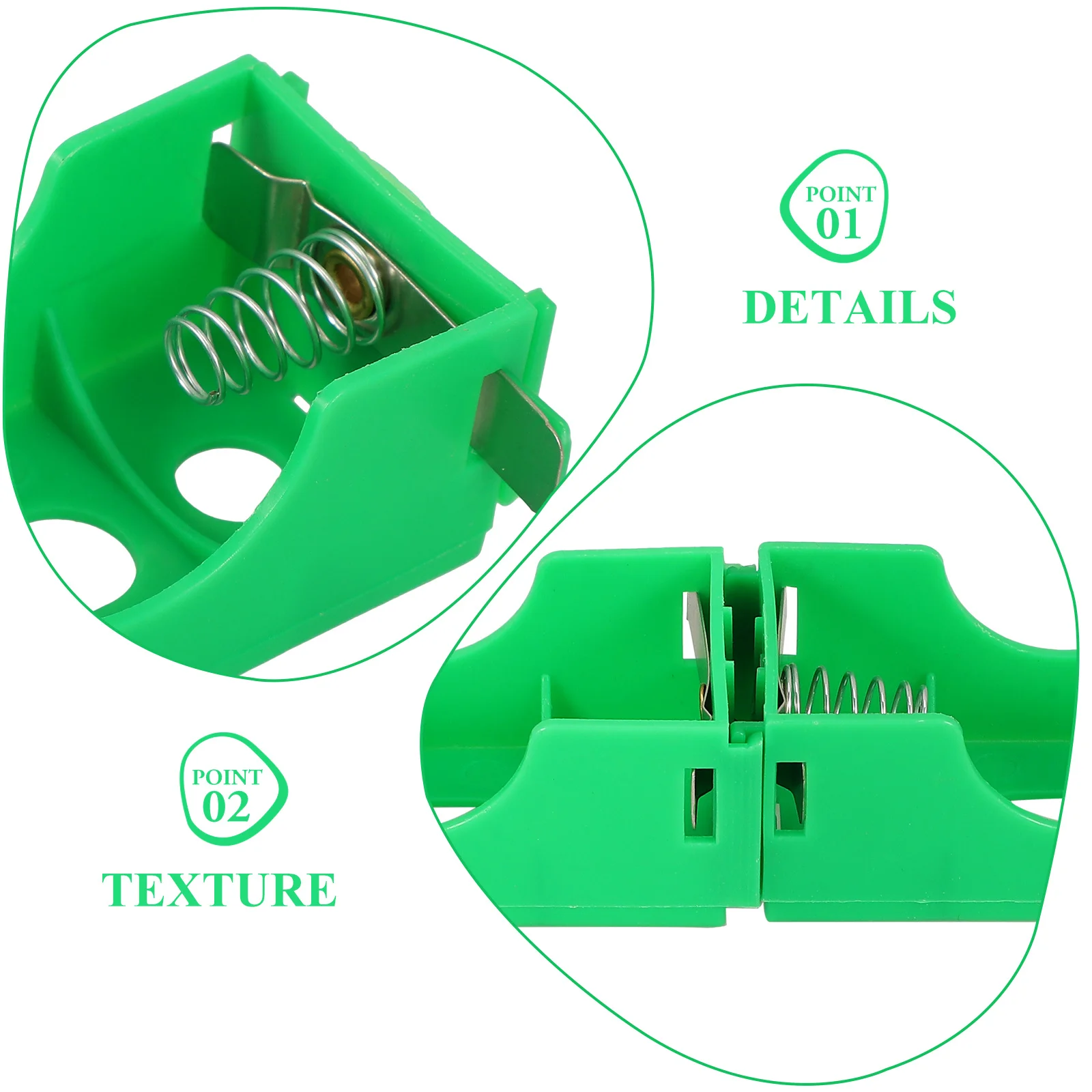 

Kisangel 8Pcs Box Set for Physics Experiments Science Teaching Tool Lightweight ABS Plastic Case for Series Parallel Circuits