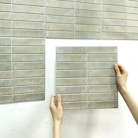 자체 접착식 3D 타일 스티커, 주방 방수 타일 백스플래시, 벽 패널 필링 및 스틱
