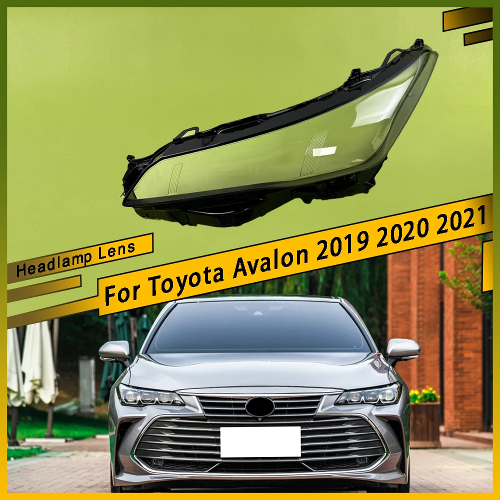 

For Toyota Avalon 2019 2020 2021 Front Headlamps Cover Headlights Lens Transparent Lampshade Plexiglass Shell Replace Housing