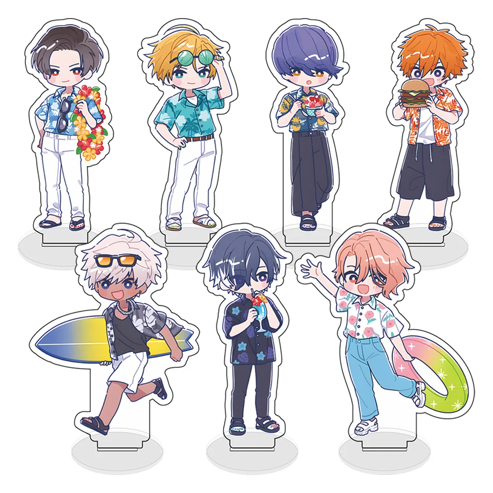 Jogo de anime Obey Me! Suporte acrílico modelo figura cosplay lúcifer lúcifer leviatã beelzebub beelzebub fãs mesa decoração placa presentes