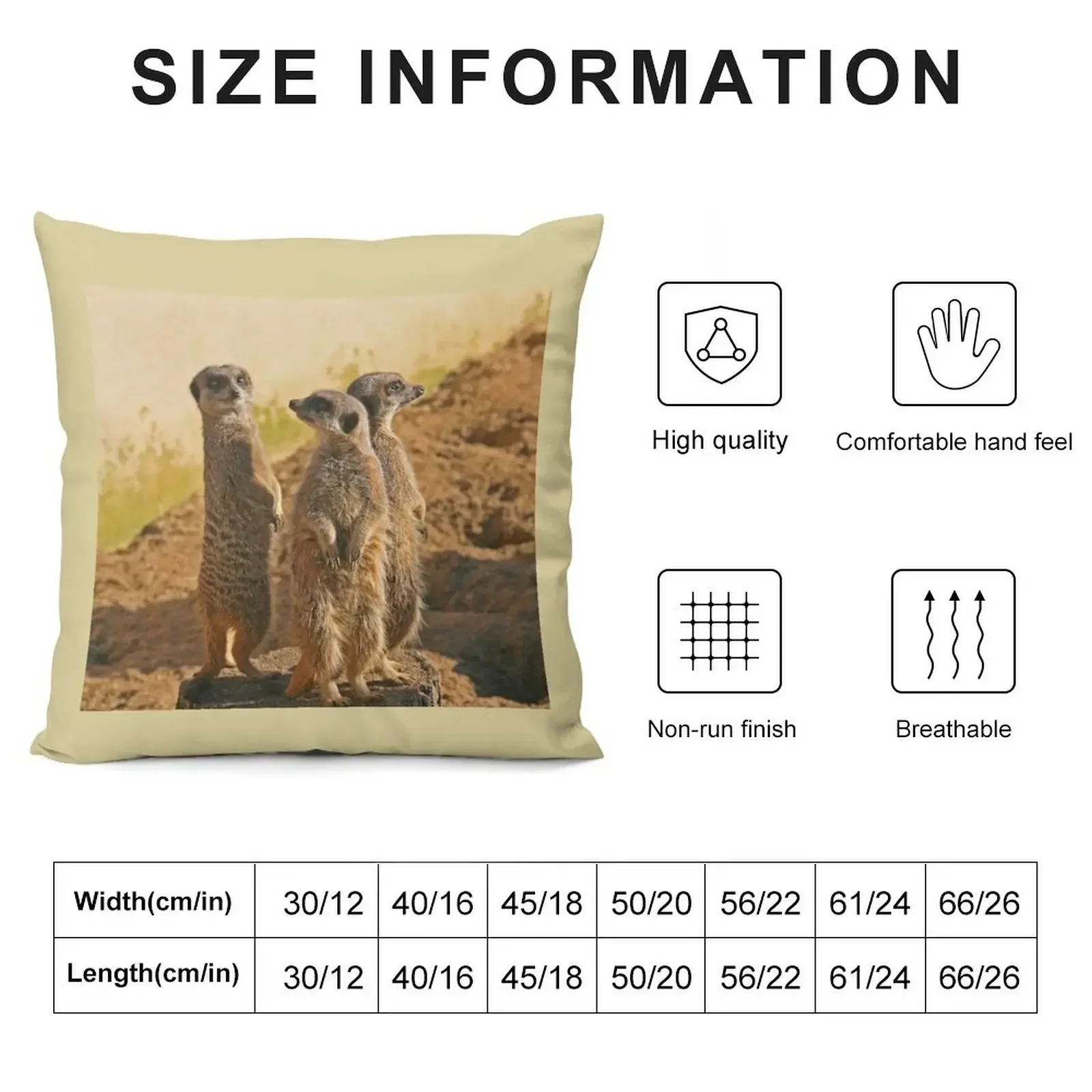 Compare the Meerkats Throw Pillow Decorative Cushions For Living Room sleeping pillows pillow