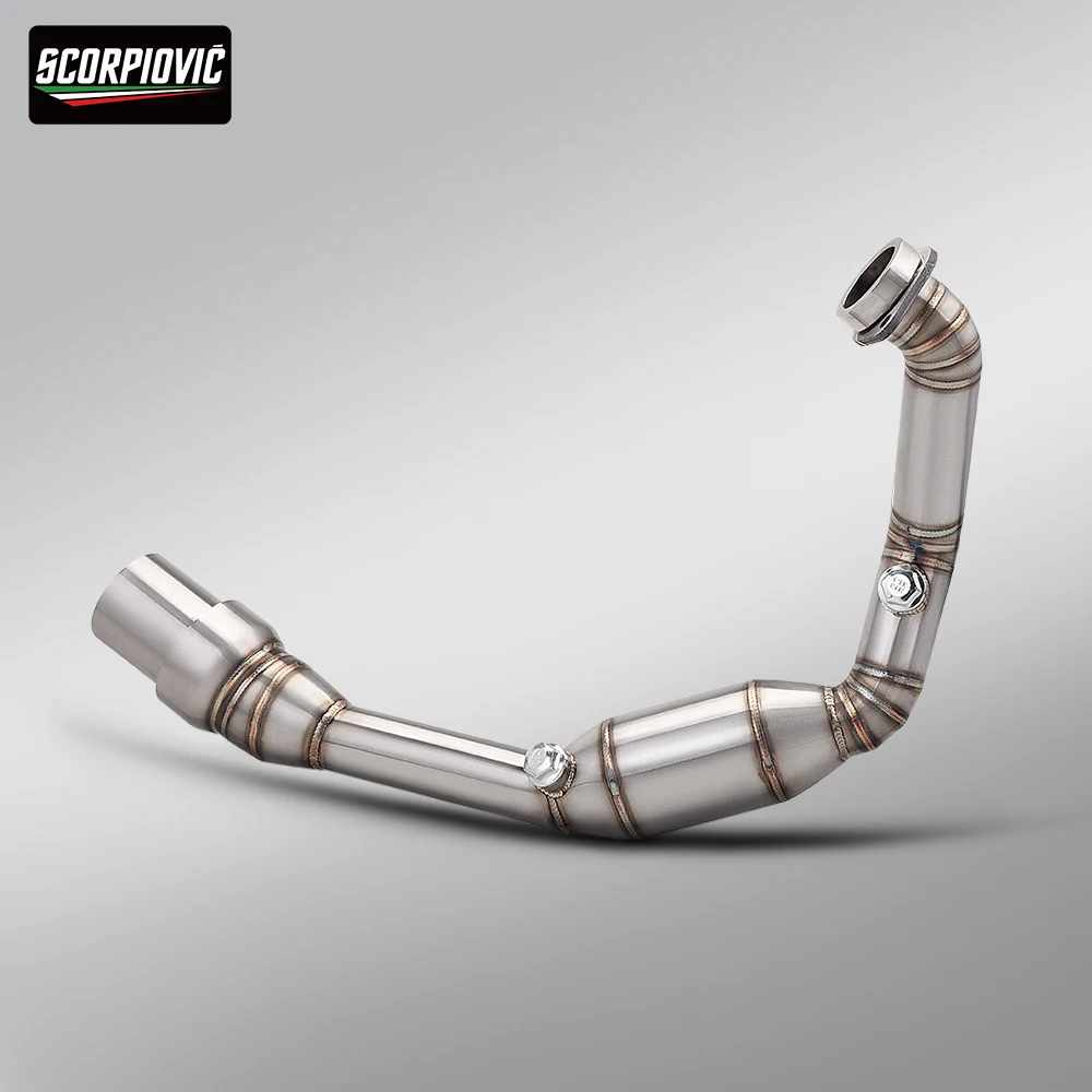 For DUKE 125 250 390 ADV SMC R Husqvarna Svartpilen 401 2024 - 2026 Motorcycle Exhaust Front Link Pipe Escape