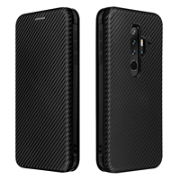 Flip Carbon Fiber Skin Leather Cover for Blackview BV6600 Card Slot Fall Prevention Phone Case 5.7 inch for Blackview BV6300 Pro