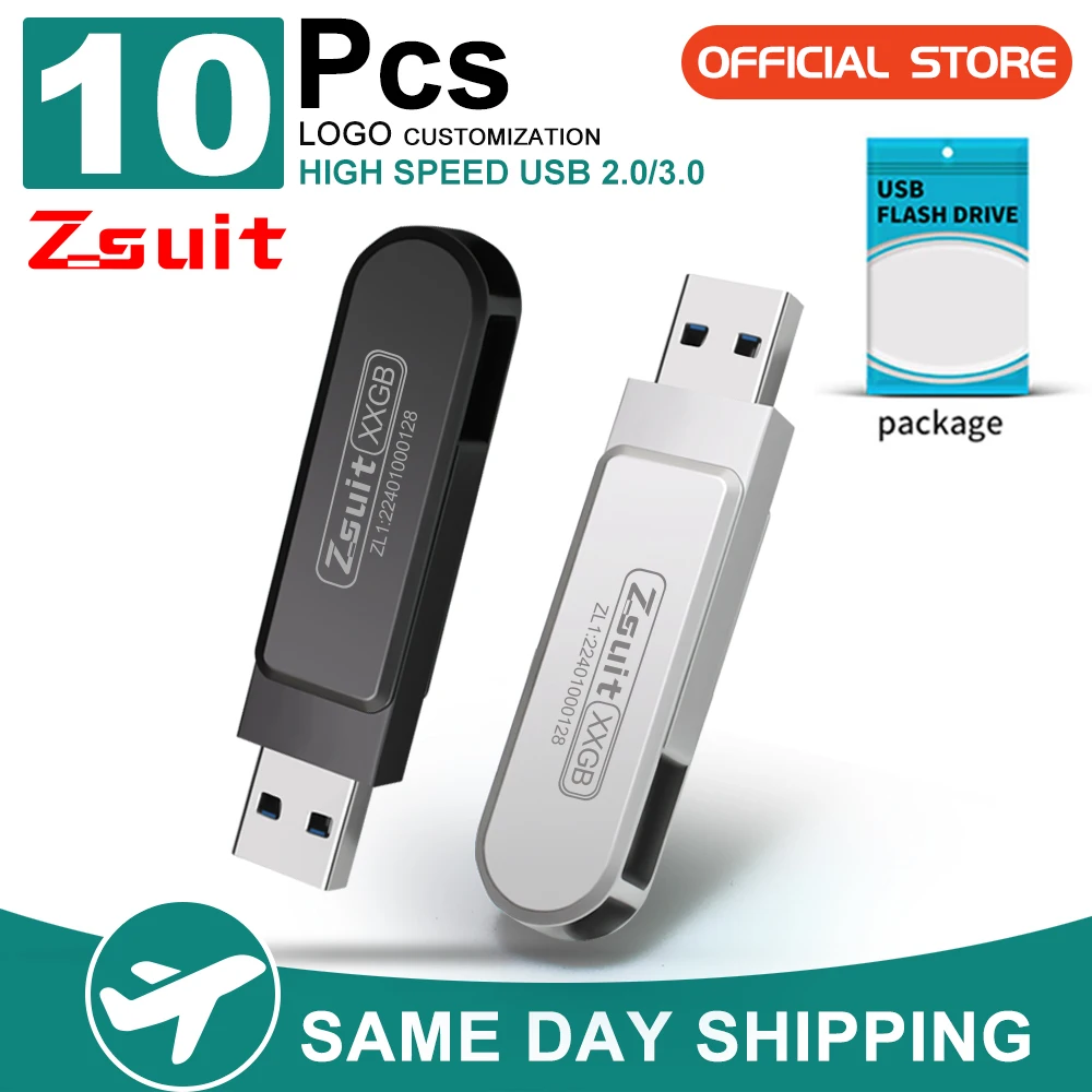 Zsuit 10PCS/LOT 3.0 128GB USB C Flash Drive 64GB 32GB Pen Drive OTG USB Metal Waterproof Type-C Pendrive 16GB Memory Stick Flash