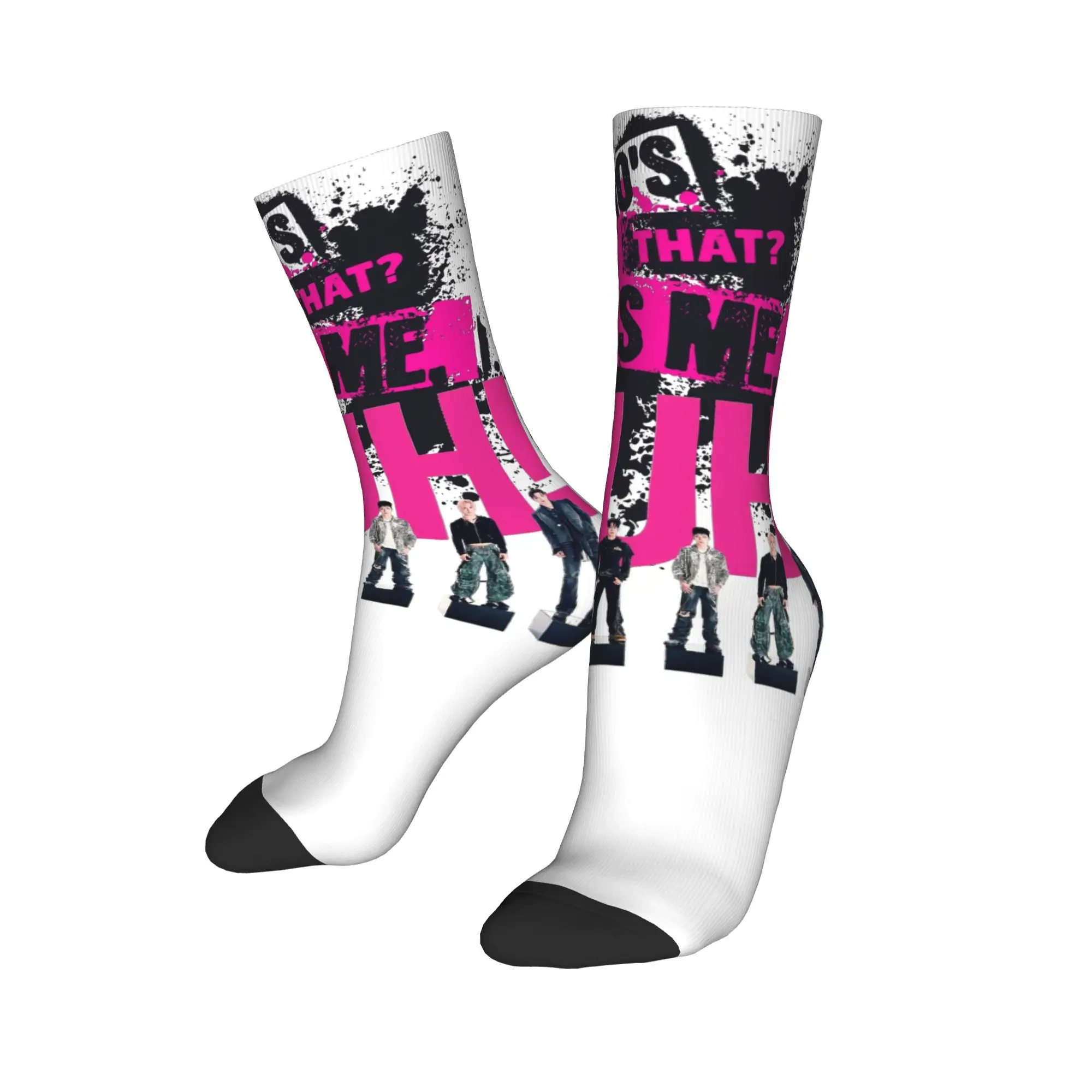 

Fashion Unisex Crew Socks Who's that Its Me, DUH! P1Harmony Album 2025 Merch Cozy Non-slip Socks