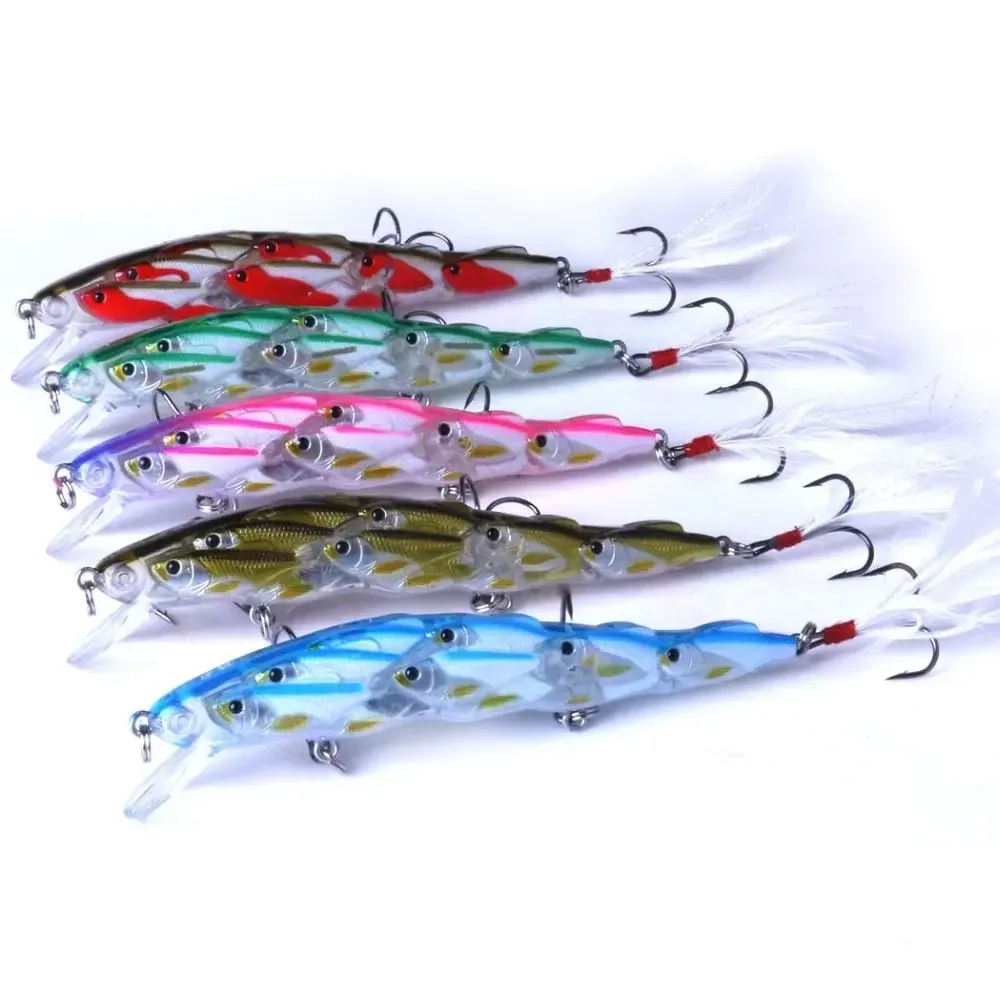 ALASICKA 1pcs 12cm 15g Wobbler Relax Perch Trout Making Feather topwater Accessories Artificial Hard Bait Bass Minnow Crankbait