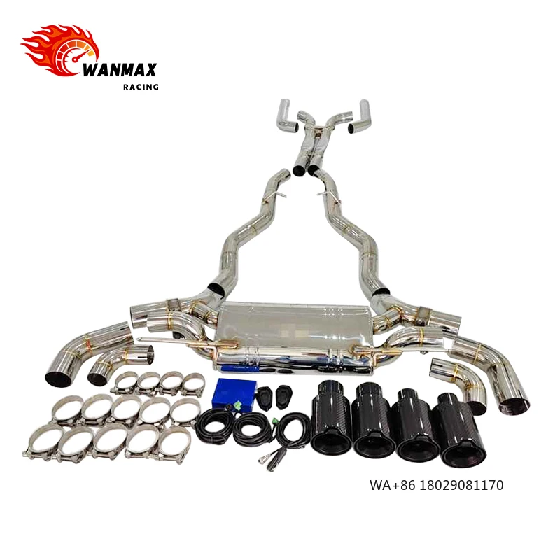 

Высококачественная выхлопная система JTLD Valved Sport Catback из нержавеющей стали 304SS для F90 M5, 2018+
