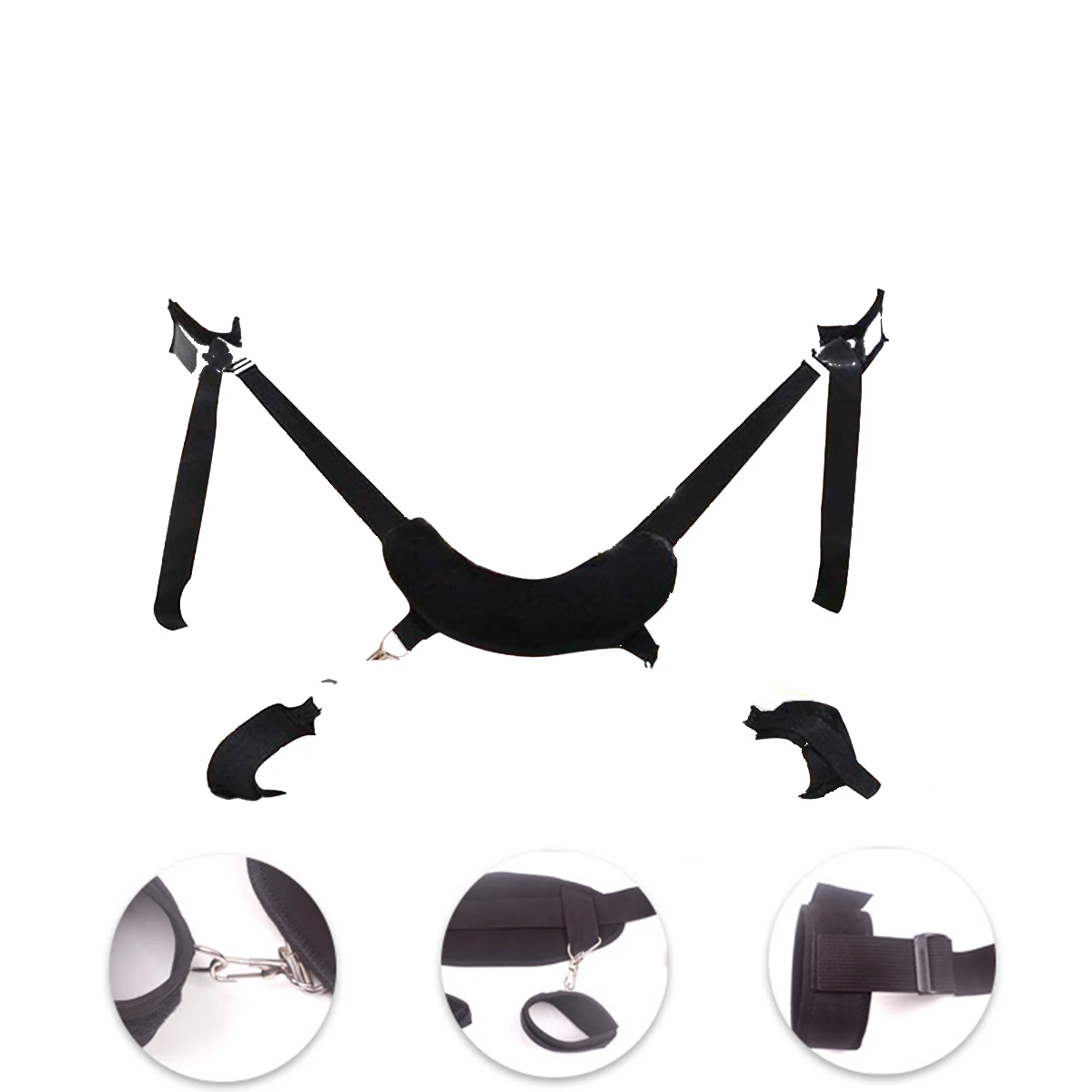 Neck Pad Cuffs Sexual Life Accessory of Female Open Leg BDSM Handcuff Sex Toy for Lover SM Slave Thigh Restraint Bondage Gear view 2