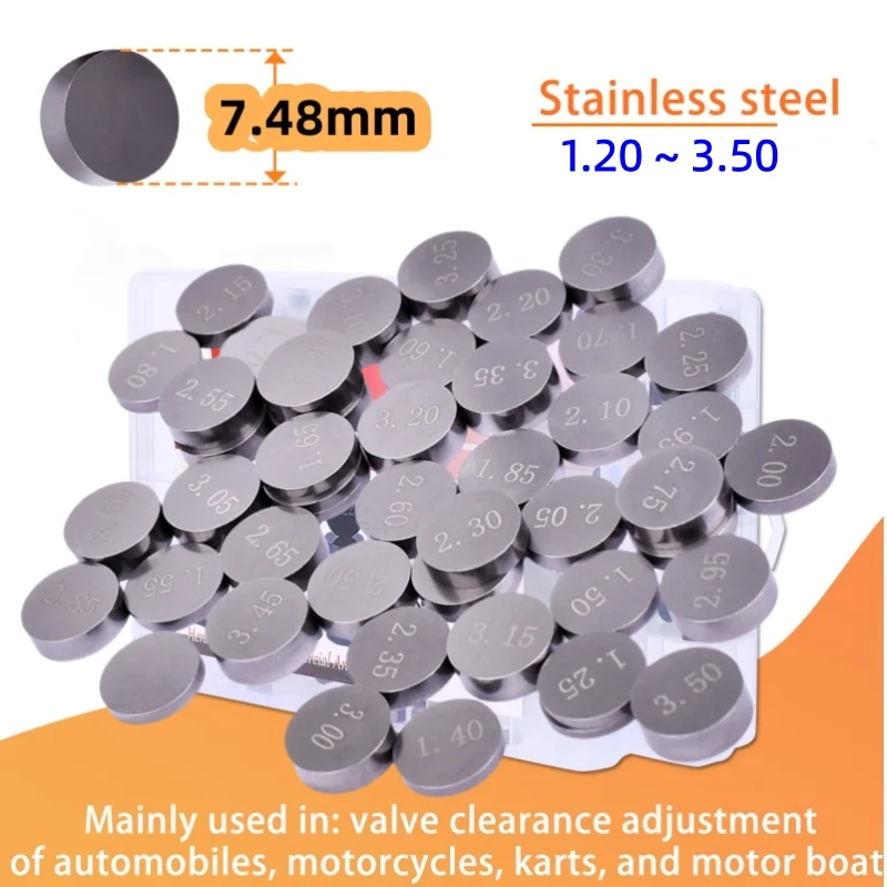 7.48 mm Valve Shim for Suzuki Honda Kawasaki Ninja 636 750 ZX6R KX Yamaha YZ WR 250F YZF R6 R1 FZ6 FZ1 FZR 400 FZS ZZR 600 1000