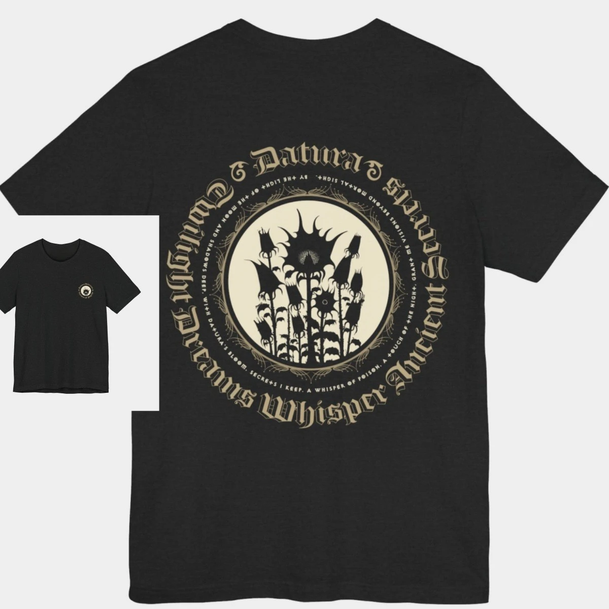 Camiseta Gráfica Oversize Datura Delirium 2026 de Punkrabbits para Rebellanes y Soñadores