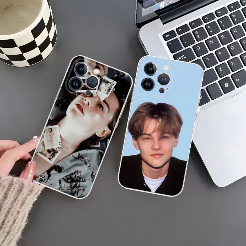 Cool Leonardo Dicaprio Young For Iphone 12 Pro Max 13 Mini 11 14 X Xs Xr 6 6s 8 7 Plus Luxury Transparent Back Cover