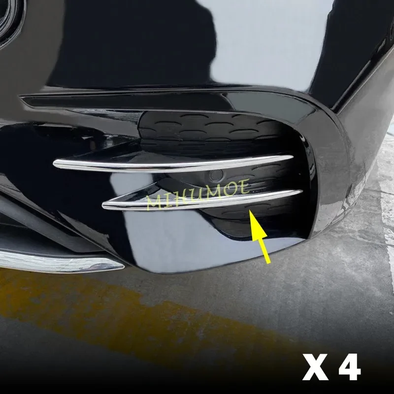 For Mercedes E300 E350 E450 W214 W214 2024 2025 Chrome Front Bumper Grille Grill Trims Moulding Strips
