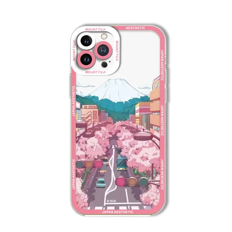 Case For Redmi Note 13 Pro 4G 5G Japanese Anime Scenery Lens Protection Soft TPU Cover For Redmi Note13 Plus 13Pro 13C Coque