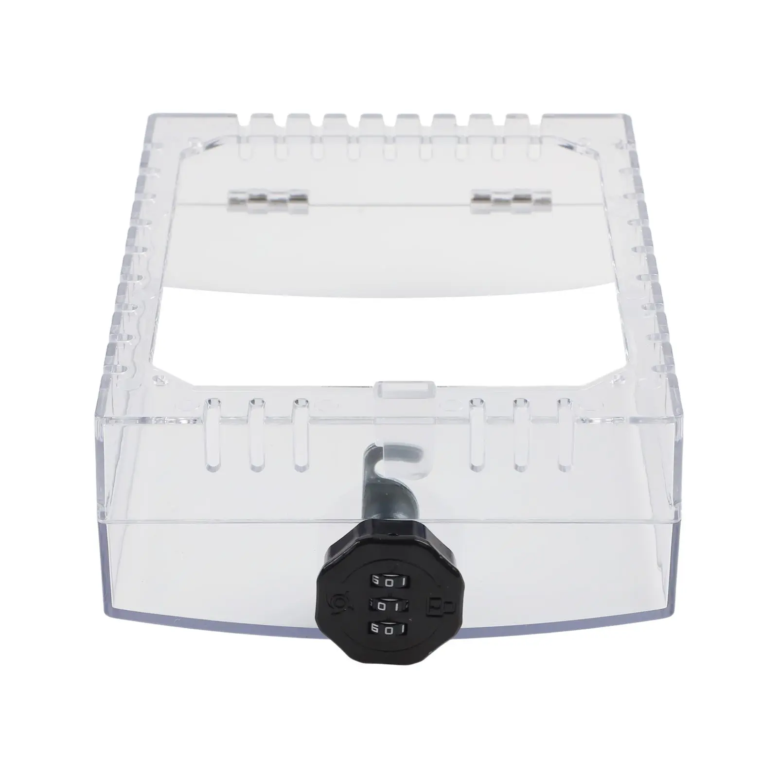 Wall Mounted Thermostat Lock Box with Combination Lock Enclosure to Prevent Tampering and Protect Thermostat Settings