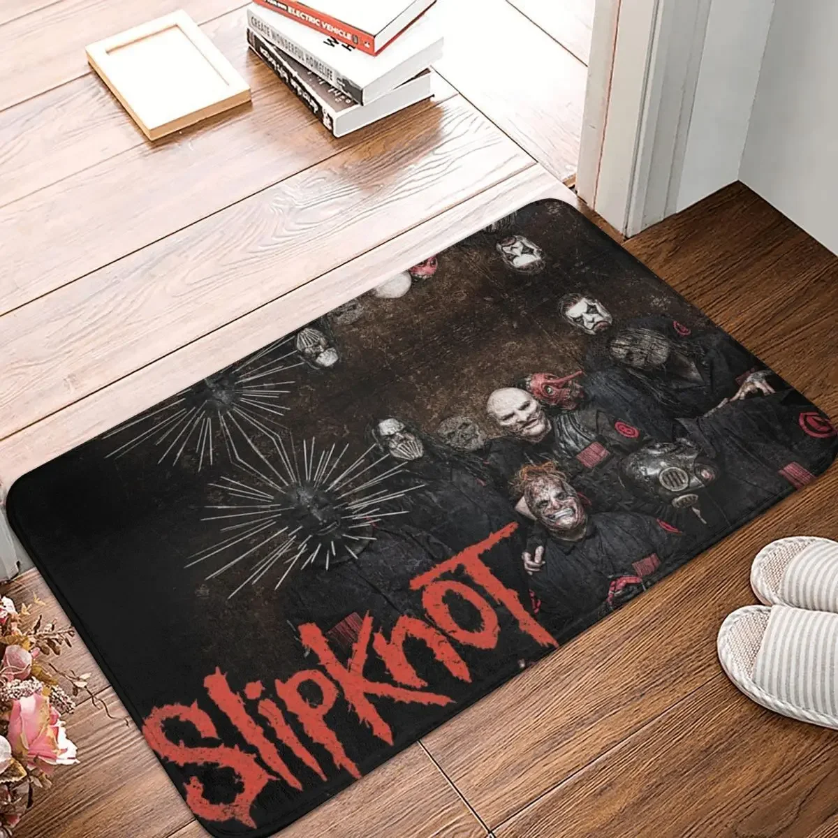 

Коврик для ног Slipknot-s Merch, нескользящий водонепроницаемый и маслостойкий ковер из полиэстера, для передней комнаты, коридора, кухни, спальни, балкона