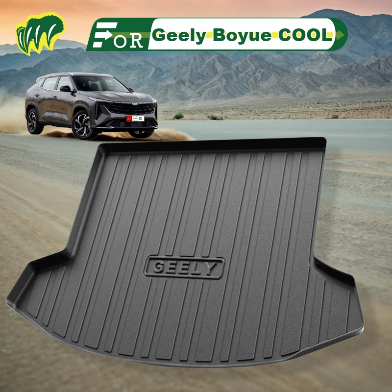 

For Geely Boyue COOL 2023 TPE Custom Fit Car Trunk Mat All Season Black Cargo Mat 3D Shaped Laser Measured Trunk Liners