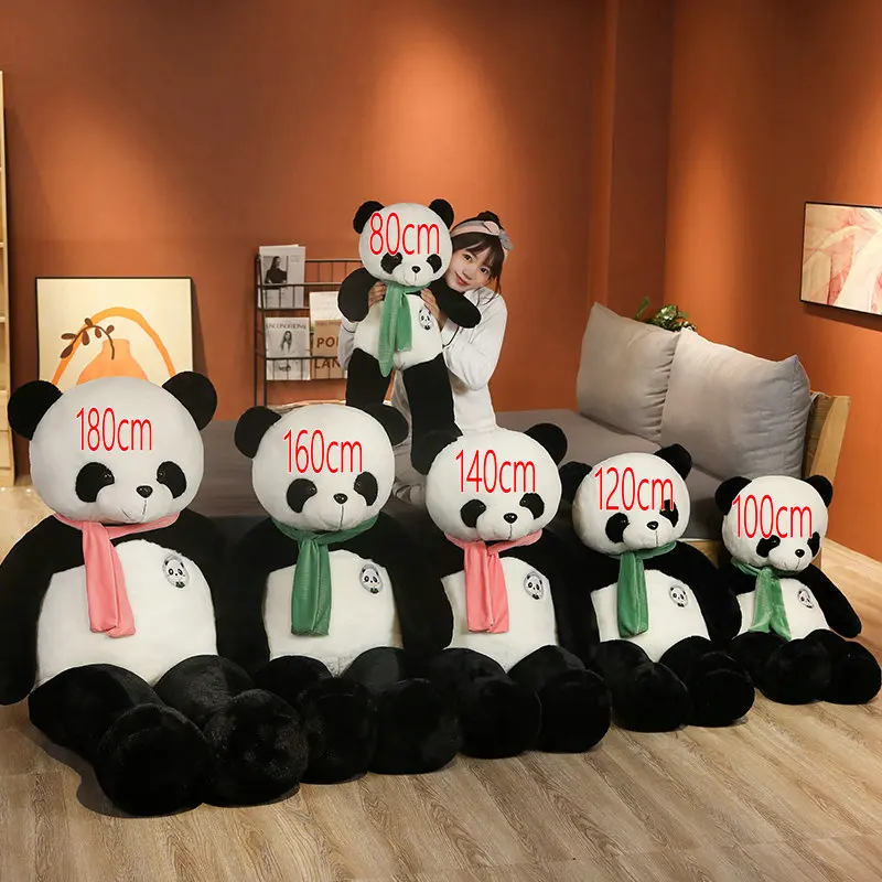 7 Syles New Red Scarf Panda Plush Toys Animal Stuffed Dolls Soft Pillow Cushion Bear Doll For Boys Girl Present Birthday Gift