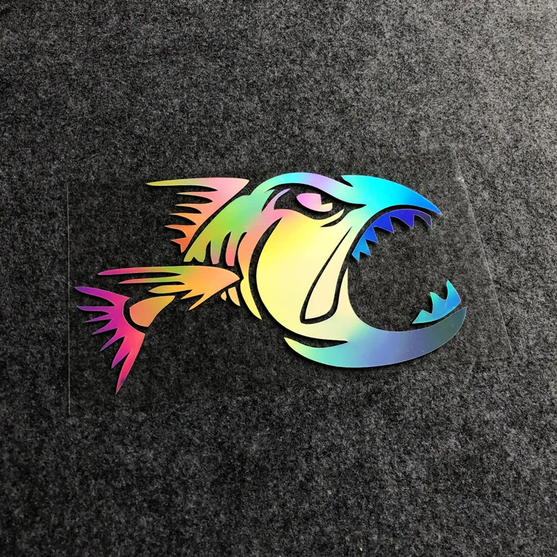 

Fishbone Car Personalized Creative Decal Reflective Cool Sticker Cover Scratches for Kawasaki Ninja NINJA400 H2 H2SX Choose Size