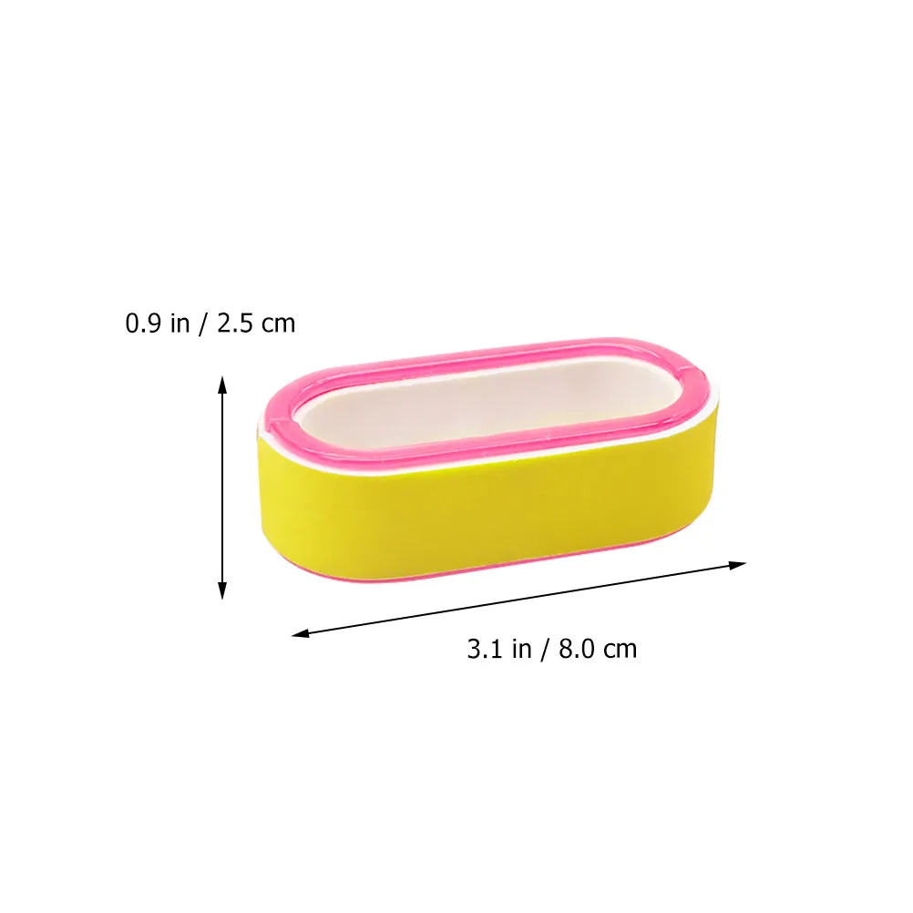 5Pcs Circular Nail Files Nail Repair Buffers Eva Material Professional Shaping Polishing Tools for Manicure and Salon Use