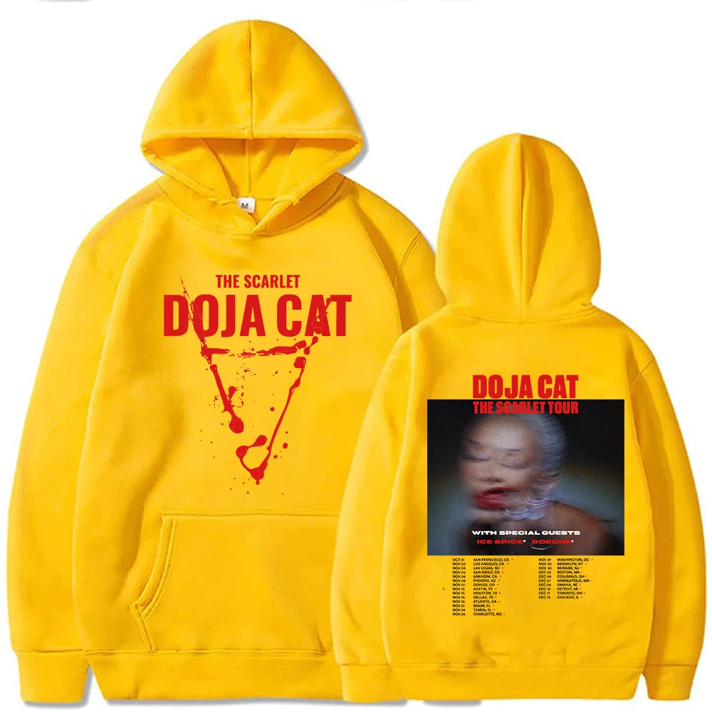 2023 Hot Scarlet Doja Cat Hoodie Hip Hop Music Harajuku Men Women Pullover Tops Sweatshirt Unisex