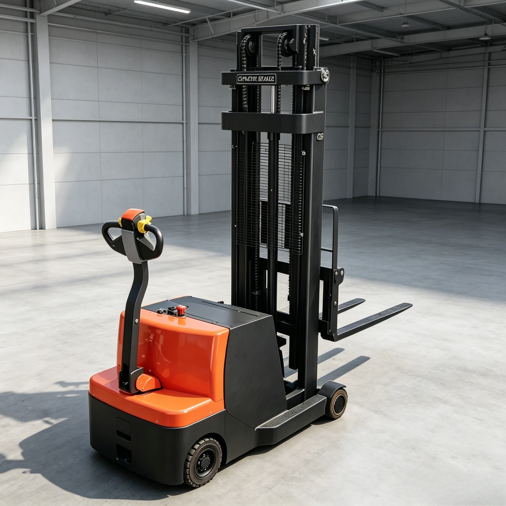 Portable Automatic 0.8ton Load Capacity Walk Driving Lifting Hand Manual Fork Reach Pallrt Truck Electric Stacker Truck Custom
