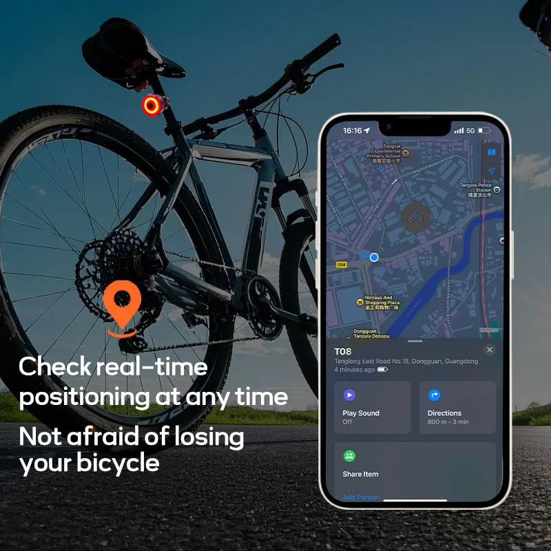 

Задний фонарь для велосипеда с GPS-принтом, водонепроницаемый задний фонарь для шоссейного велосипеда MTB, ультра-яркий задний фонарь для езды на велосипеде, аксессуары для велосипеда